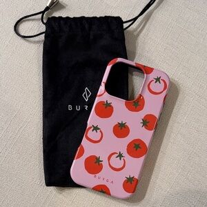 iPhone 16 Pro Burga Salsa Tomato Pattern Phone Case
